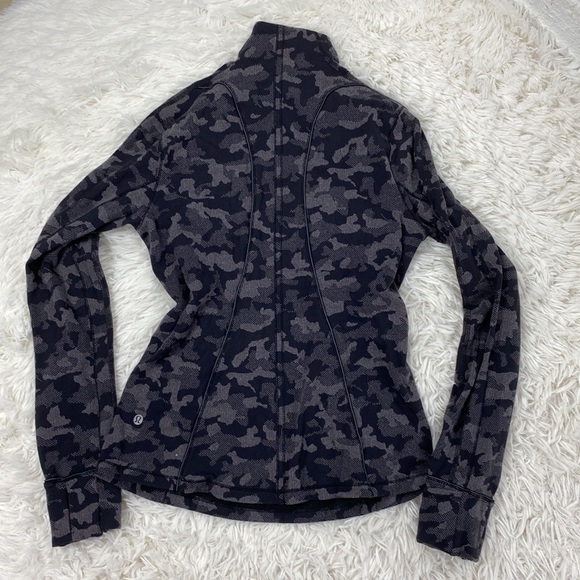 Lululemon Run Briskly 1/2 Zip Heritage Camo Jacquard Black Lunar Rock - Picture 10 of 11